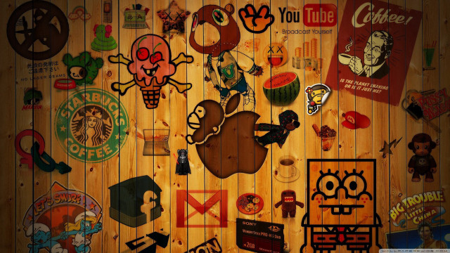 Wooden wall stickers wooden wall free wallpaper - medium preview image