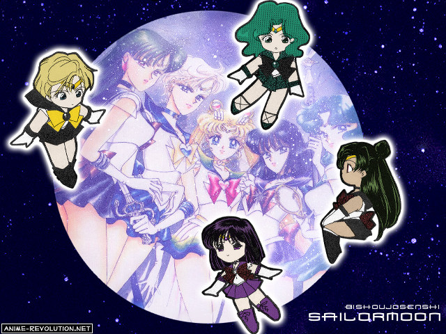 Sailor moon space art five free wallpaper - medium preview image
