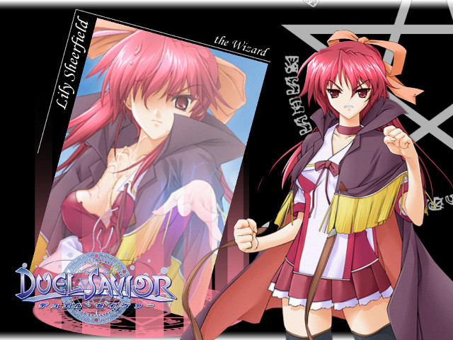 Anime pinkhair redcape purpleoutfit blackbackground free wallpaper - medium preview image