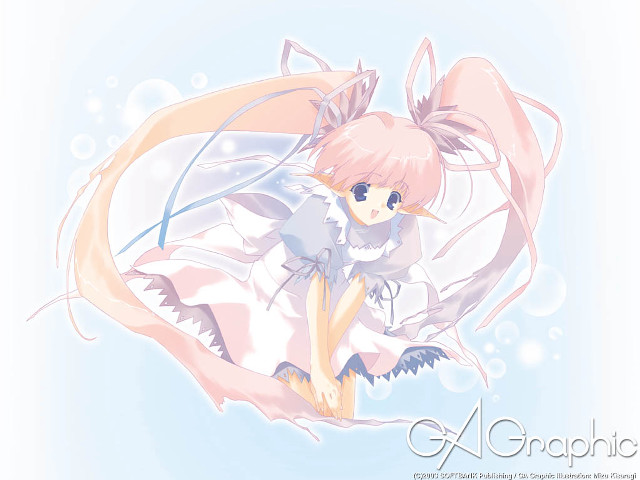 Anime girl pink hair cat #3 free wallpaper - medium preview image