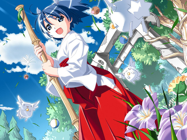 Woman red skirt cat tree free wallpaper - medium preview image