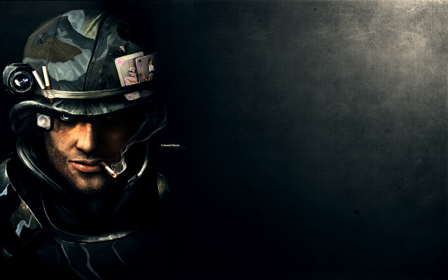 Man helmet cigarette smoking image free wallpaper - medium preview image