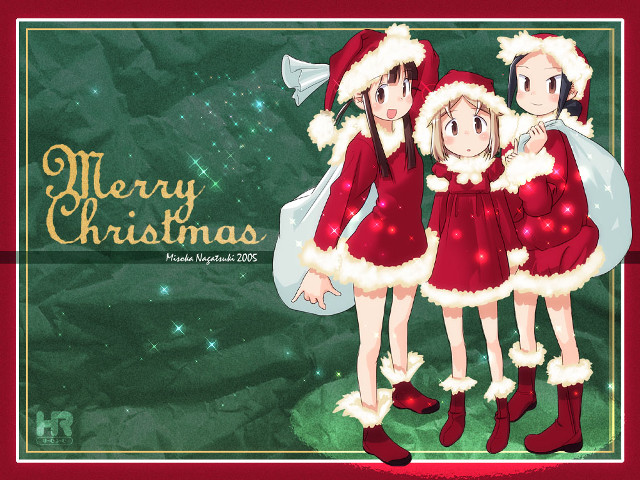 Christmas girls aurora reindeer snow free wallpaper - medium preview image
