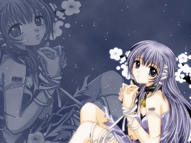 Girl flower gothic anime moon free wallpaper - medium preview image