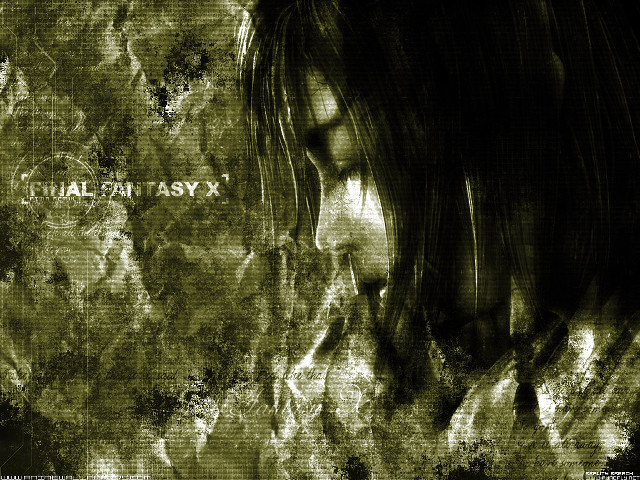 Woman longhair blackshirt finalfantasy grungybackground free wallpaper - medium preview image