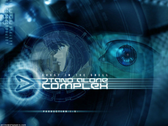 Blue black ghostshell aya goda free wallpaper - medium preview image