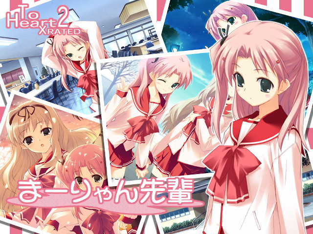 Anime pinkhair girls white red free wallpaper - medium preview image