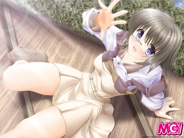Chizuko yoshida outdoors blush smile free wallpaper - medium preview image