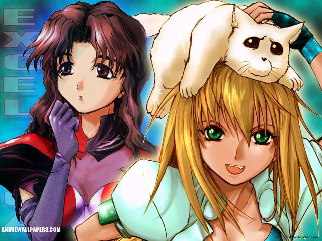 Anime cats on head two free wallpaper - medium preview image