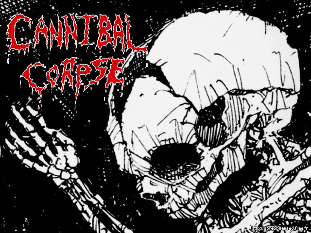 Skeleton holding knife fork cannibal free wallpaper - medium preview image