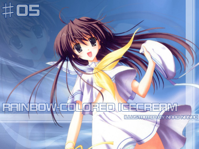 Girl white dress yellow scarf free wallpaper - medium preview image