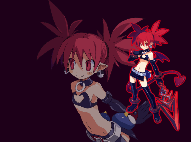 Red haired demon girl yayoi free wallpaper - medium preview image