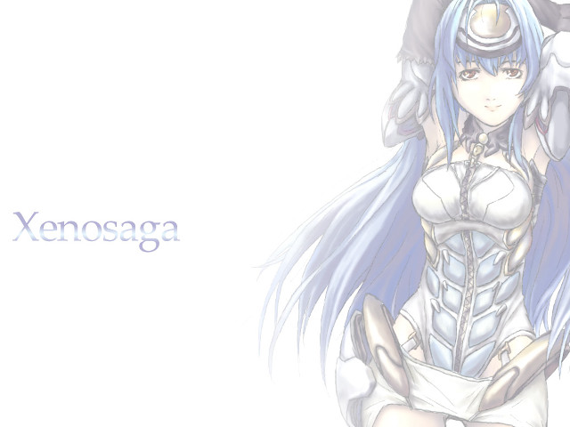 Woman bluehair whitedress gradientlightblue solo free wallpaper - medium preview image