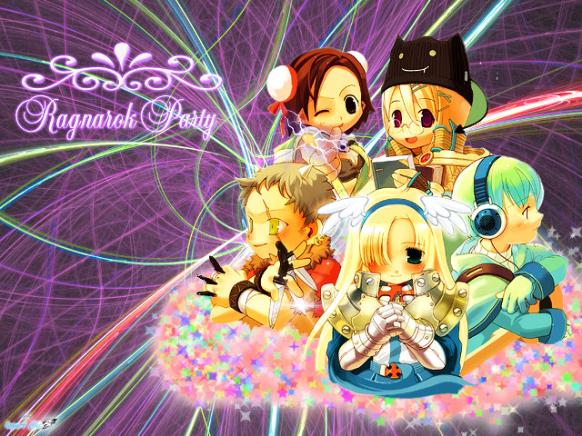 Anime group fireworks stars magic free wallpaper - medium preview image
