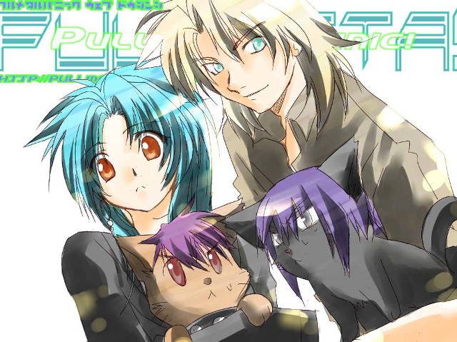 Anime characters hugging love friend free wallpaper for desktop - medium preview image