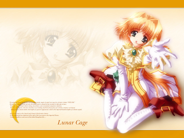 Orange haired girl white dress free wallpaper - medium preview image