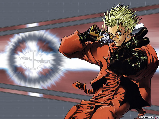 Blonde man gun circle light free wallpaper - medium preview image