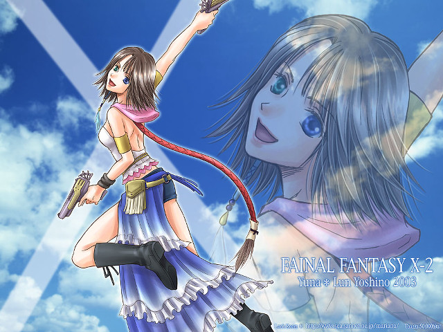 Girl bow sword blue eyes free wallpaper - medium preview image