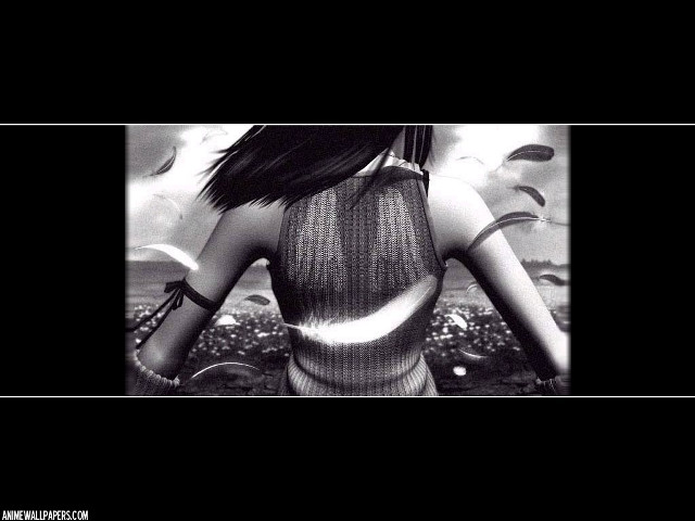 Woman crossed arms back facing free wallpaper - medium preview image
