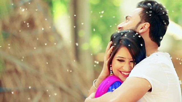 Man woman hugging woods bubbles free wallpaper - medium preview image