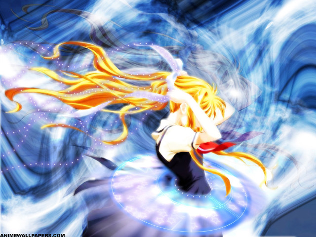 Anime girl long hair white #4 free wallpaper for desktop - medium preview image