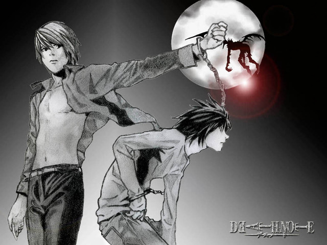 Moonlight chained manga gothic boys free wallpaper - medium preview image