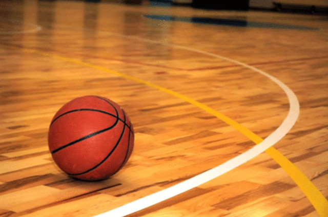 Basketball court yellow line deep free wallpaper - medium preview image