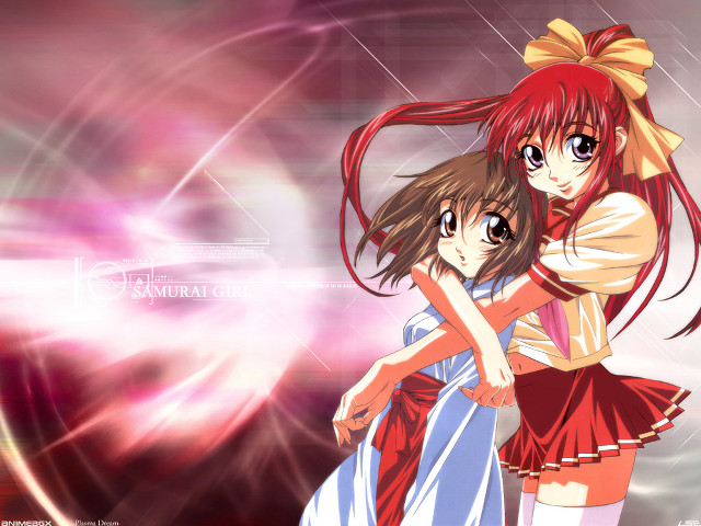 Anime girls hug star background #2 free wallpaper - medium preview image