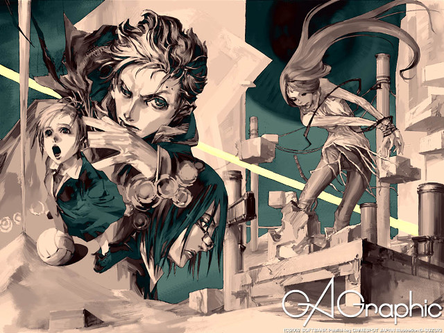Bridge children gothic illustration swords free wallpaper - medium preview image