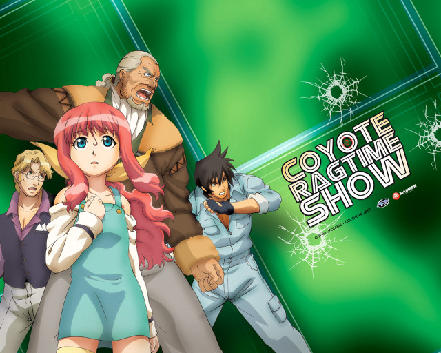 Anime characters green background cycle free wallpaper - medium preview image