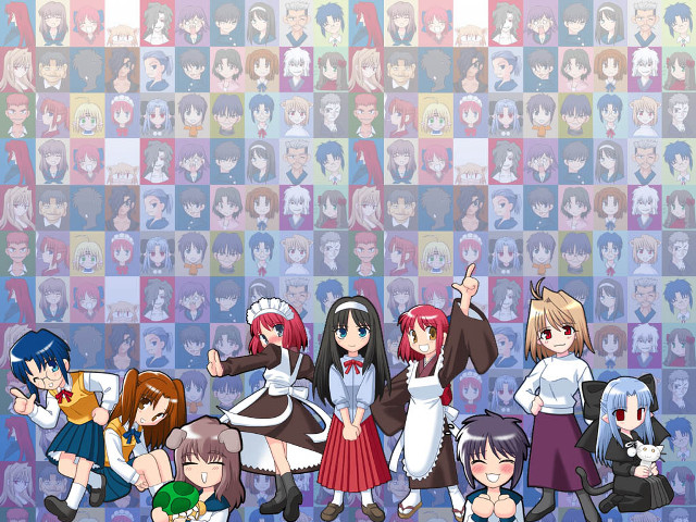 Anime girls wall pictures hands free wallpaper - medium preview image