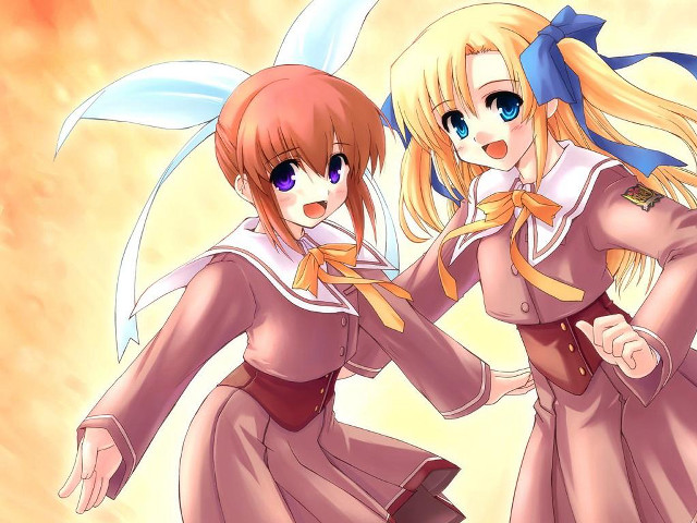 Anime girls blonde blue eyes #5 free wallpaper - medium preview image
