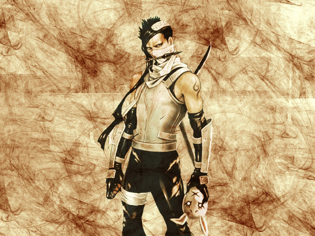 Ninja man dog cat portrait free wallpaper - medium preview image