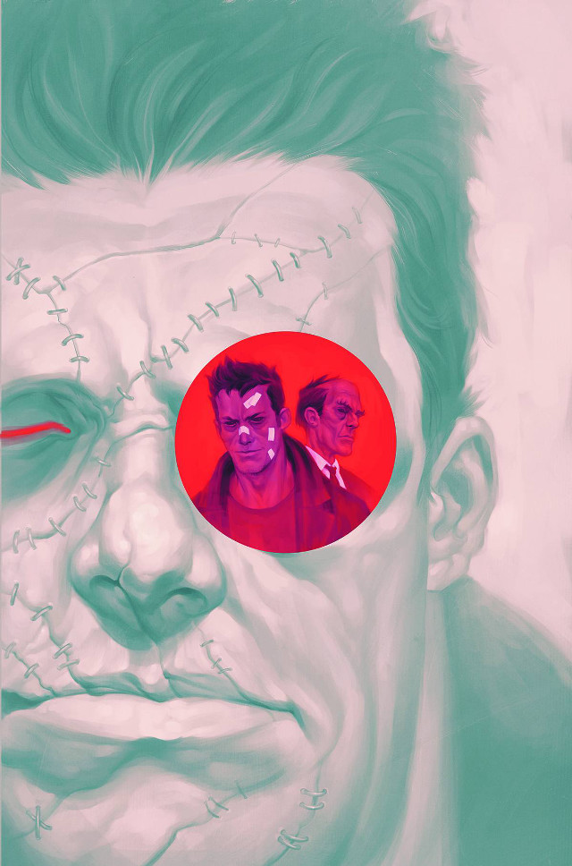 Bloody man red circle artwork free wallpaper - medium preview image