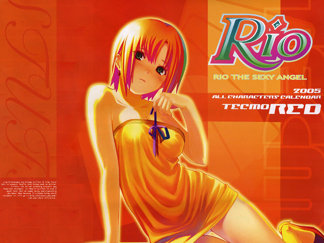 Yellow dress girl red background free wallpaper - medium preview image