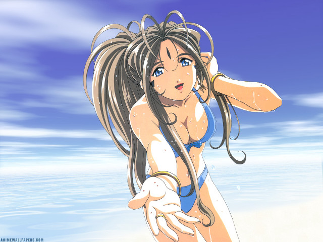 Chizuko yoshida beach bikini anime free wallpaper - medium preview image
