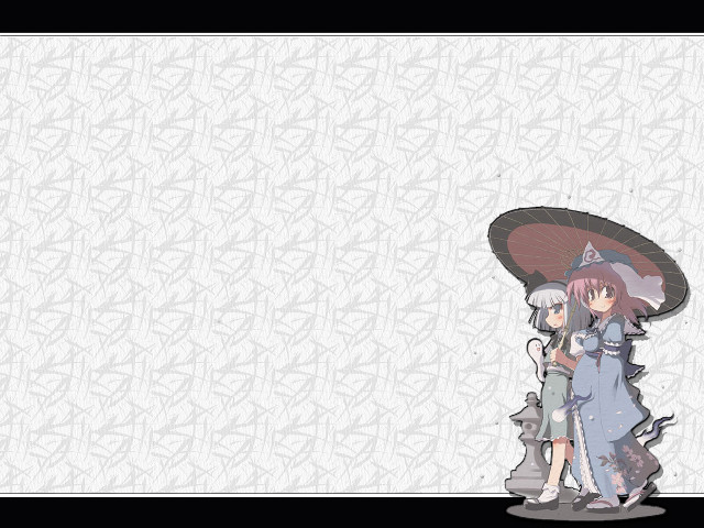 Anime characters umbrella kimono sword free wallpaper - medium preview image