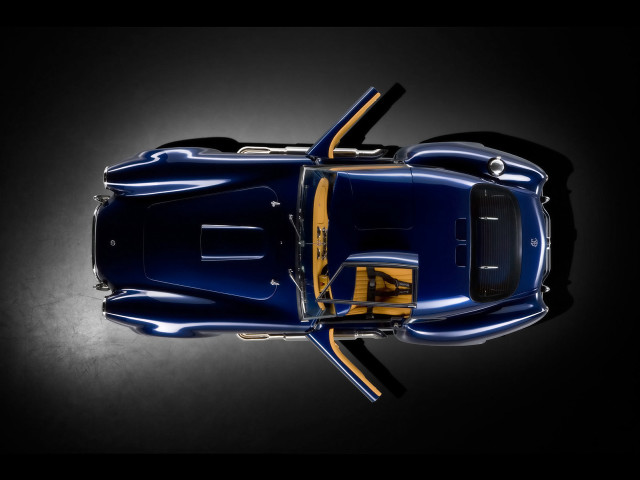 Blue sports car yellow stripe #2 free wallpaper - medium preview image