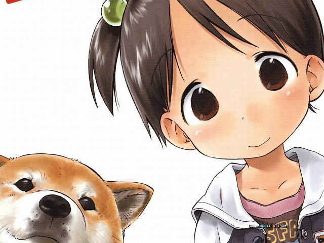 Sad dog girl yoshida yayoi free wallpaper - medium preview image