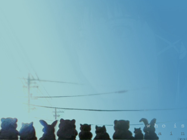Teddy bears wire telephone pole free wallpaper - medium preview image