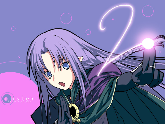 Anime purple hair blue eyes #3 free wallpaper - medium preview image
