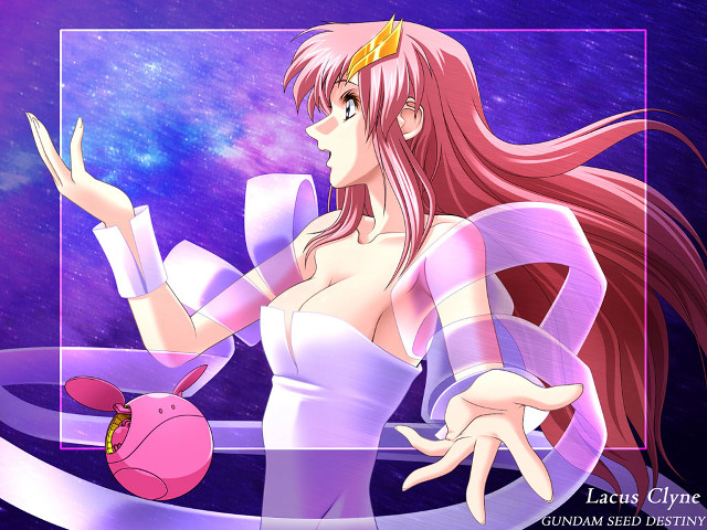Cartoon crown longhair pinkobject spaceart free wallpaper - medium preview image