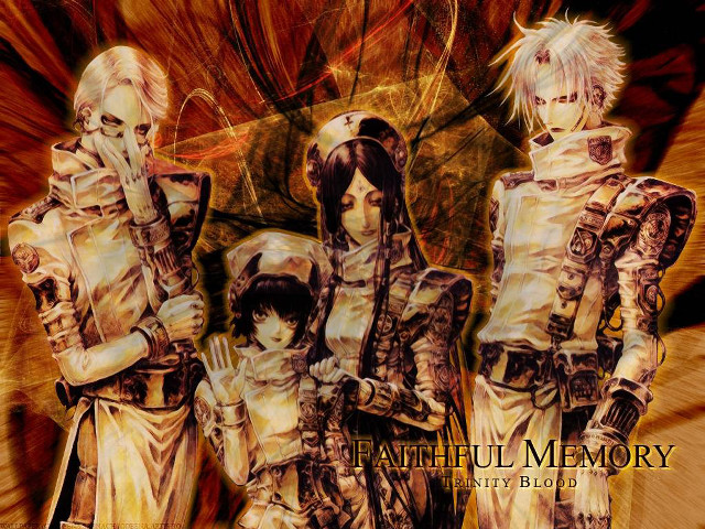 Gothic armor group painting blonde free wallpaper - medium preview image