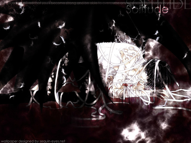 Black white person bed gothic free wallpaper - medium preview image