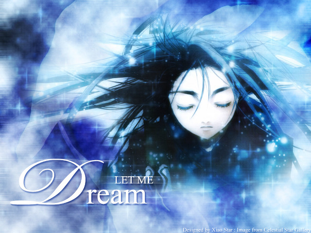 Dream blue background anime fantasy free wallpaper - medium preview image