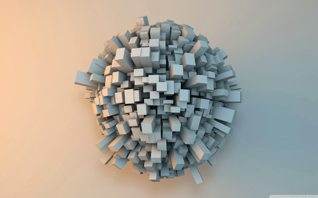 Sphere of cubes image display free wallpaper - medium preview image