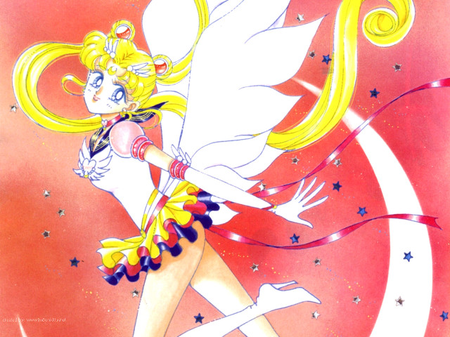 Blonde haired angel wings sailor free wallpaper - medium preview image