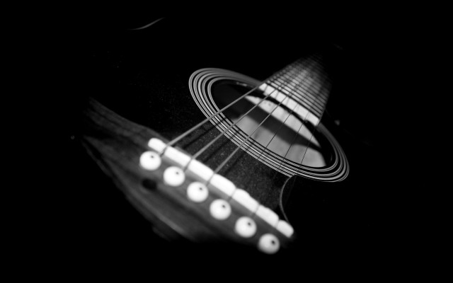 Guitar black background white fret free wallpaper - medium preview image