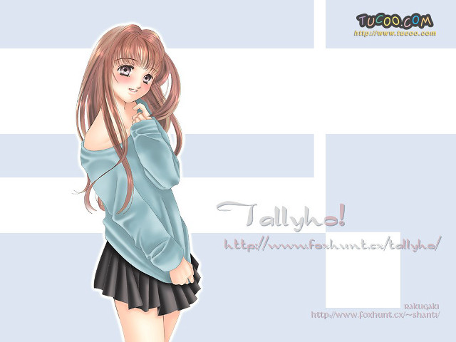Girl long hair blue shirt #12 free wallpaper - medium preview image