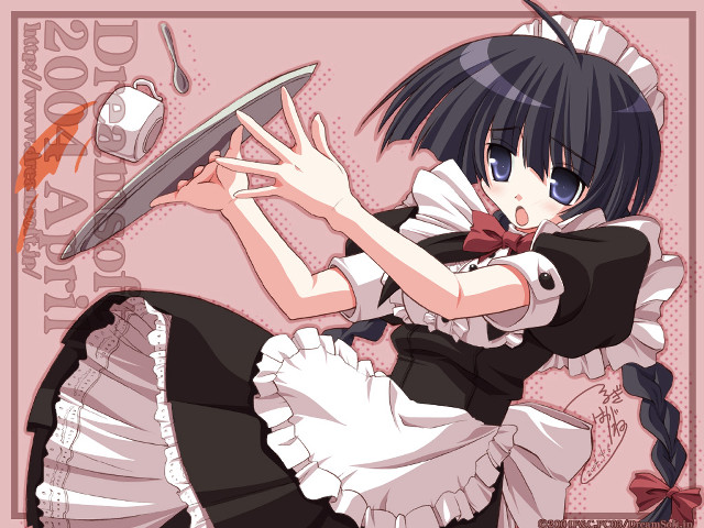 Woman dress knife plate pink free wallpaper - medium preview image